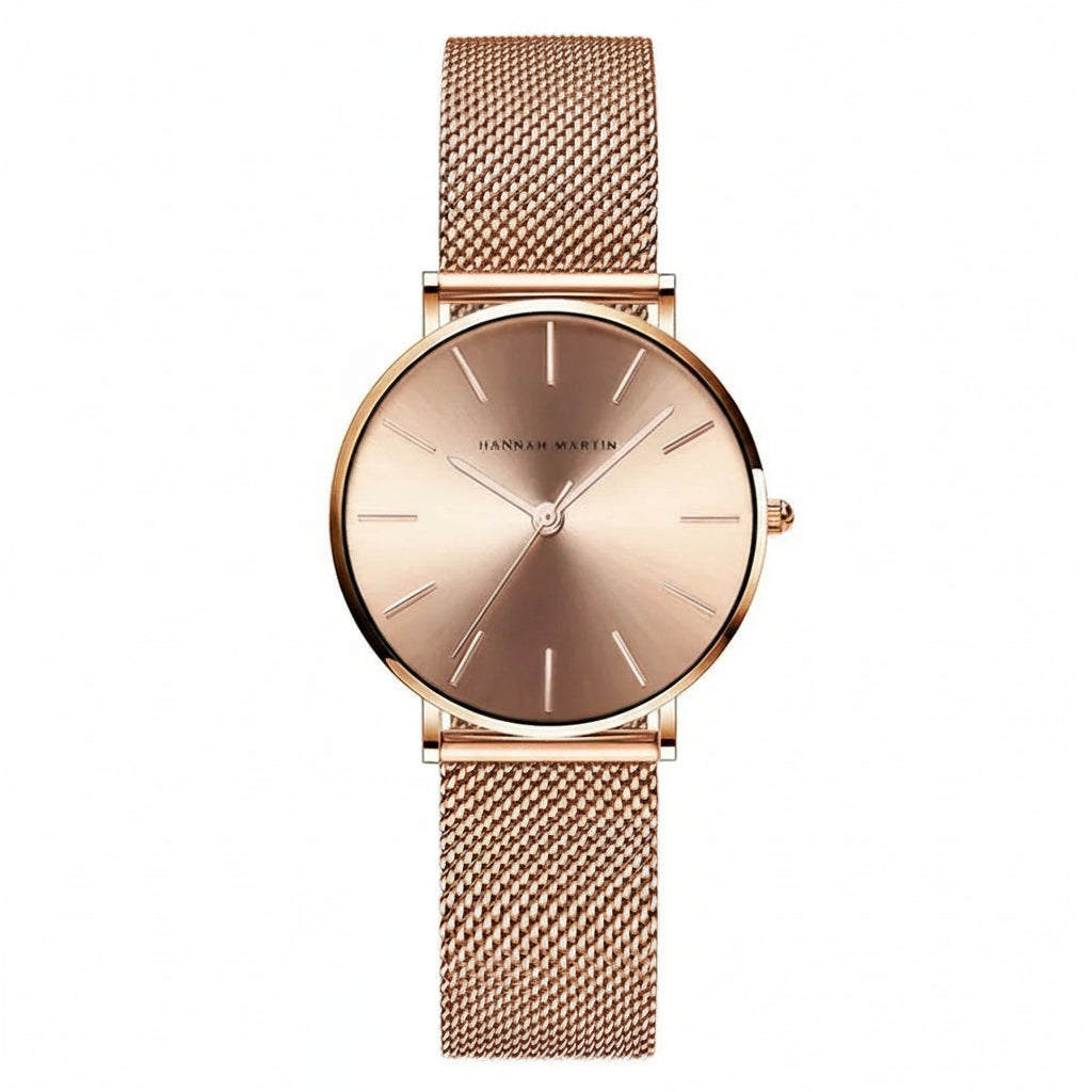 Montre Femme Hannah Martin – 36mm – Quartz Japonais – Acier Inoxydable – Étanche