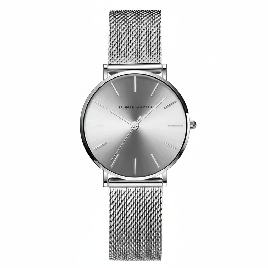 Montre Femme Hannah Martin – 36mm – Quartz Japonais – Acier Inoxydable – Étanche