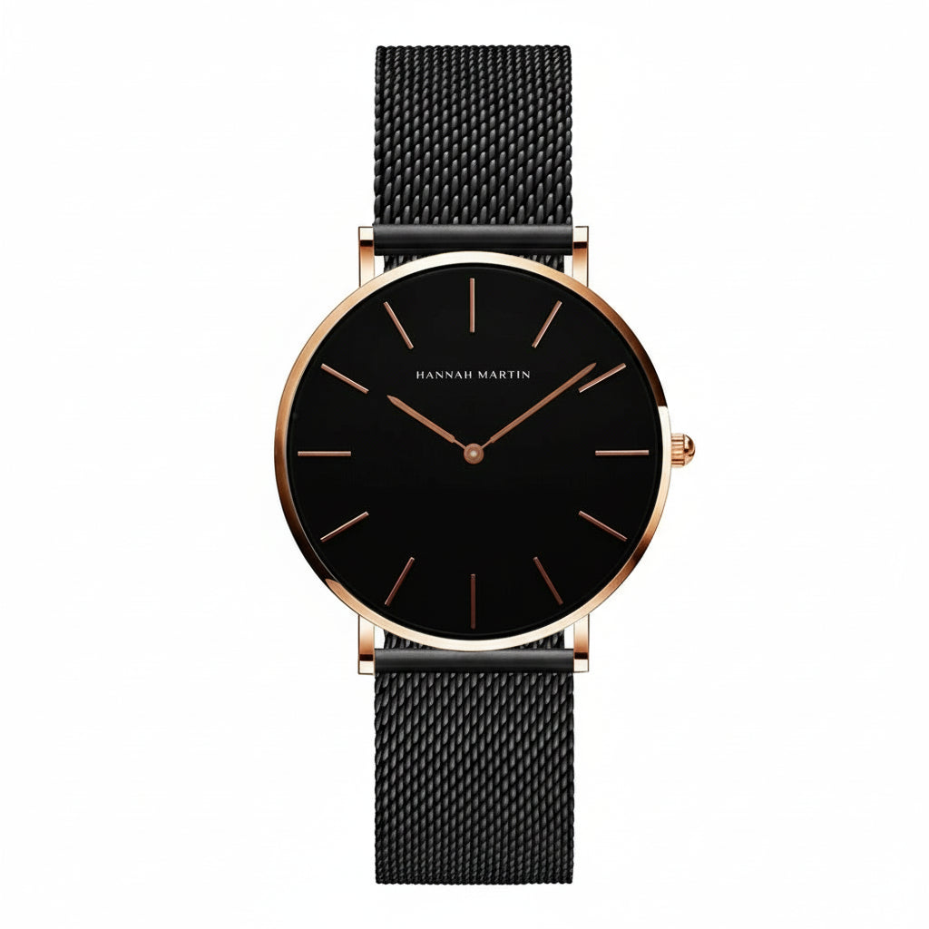 Montre Femme Hannah Martin – 36mm – Quartz Japonais – Acier Inoxydable – Étanche
