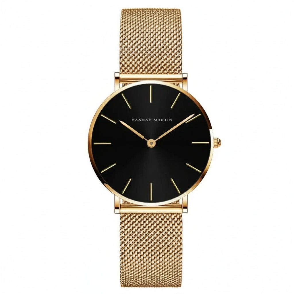 Montre Femme Hannah Martin – 36mm – Quartz Japonais – Acier Inoxydable – Étanche