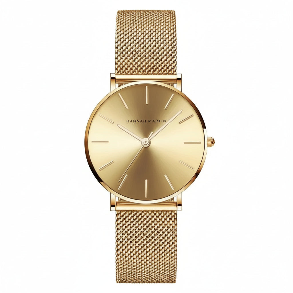 Montre Femme Hannah Martin – 36mm – Quartz Japonais – Acier Inoxydable – Étanche