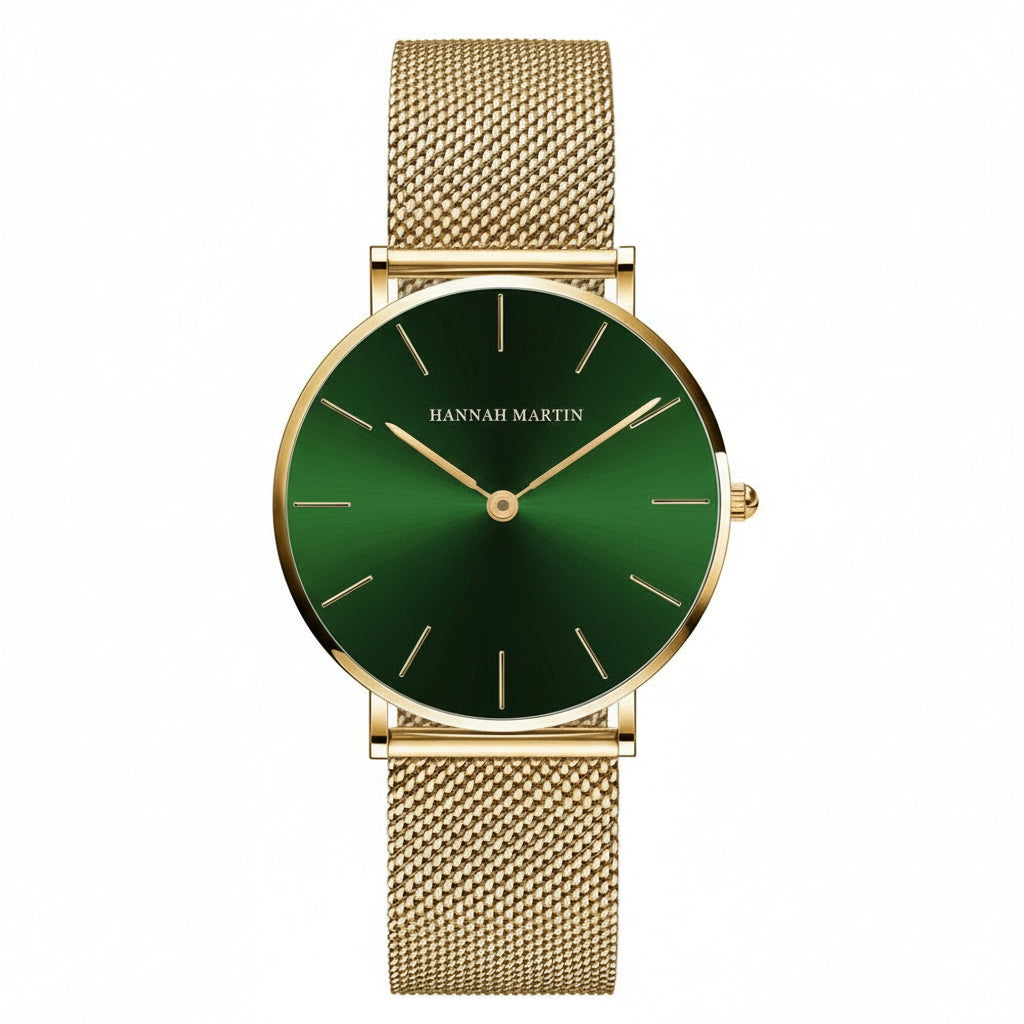 Montre Femme Hannah Martin – 36mm – Quartz Japonais – Acier Inoxydable – Étanche