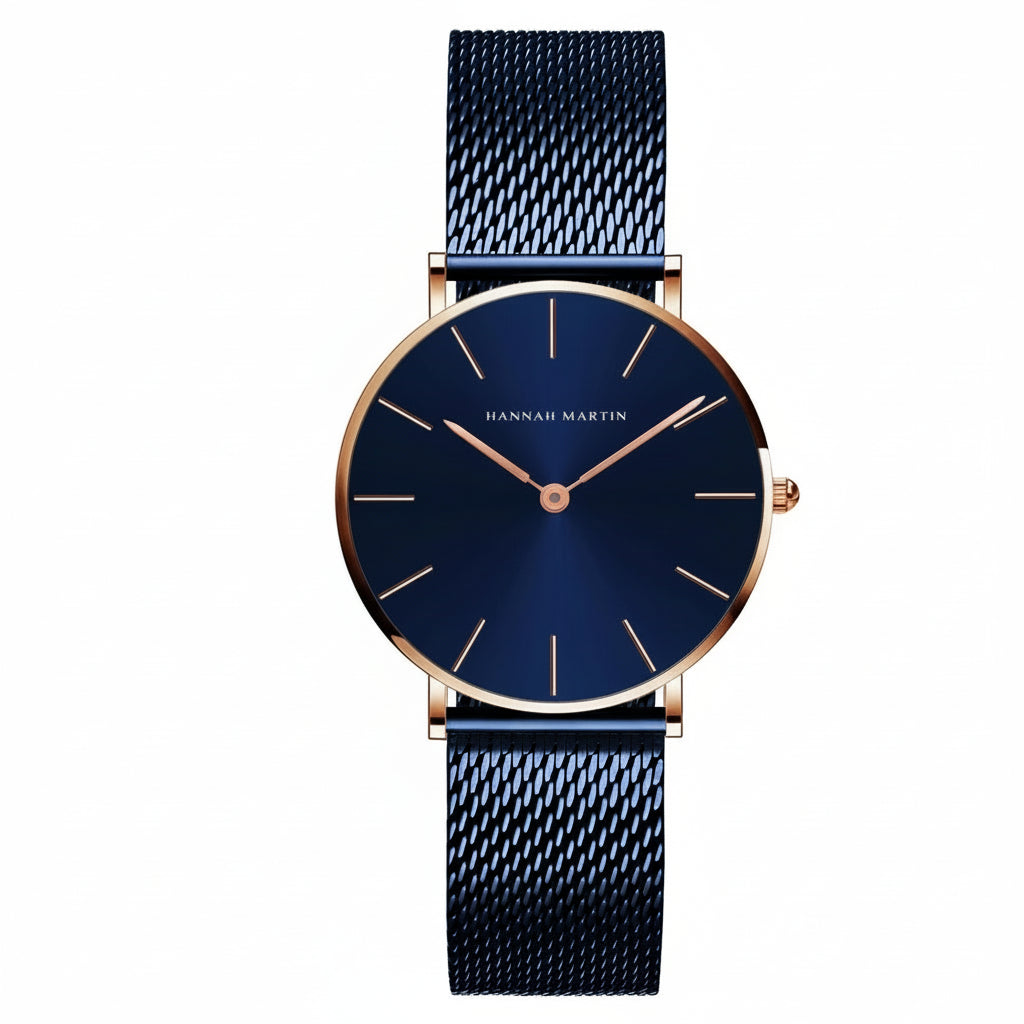 Montre Femme Hannah Martin – 36mm – Quartz Japonais – Acier Inoxydable – Étanche