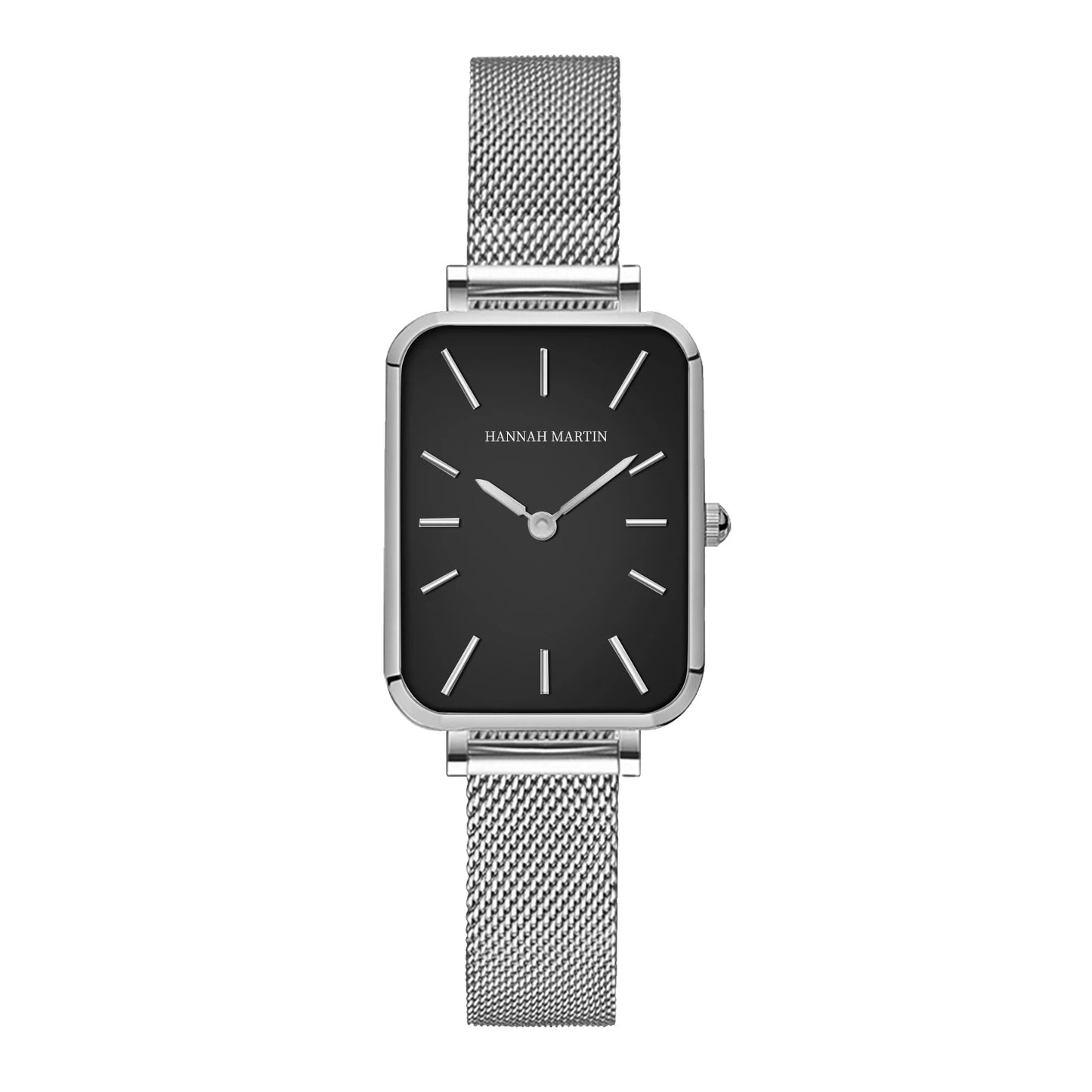 Montre Femme Rectangulaire Ultra-Fine – Style Nordique Simple – Mouvement Quartz Japonais – Mode – Bracelet Maille Acier Inoxydable