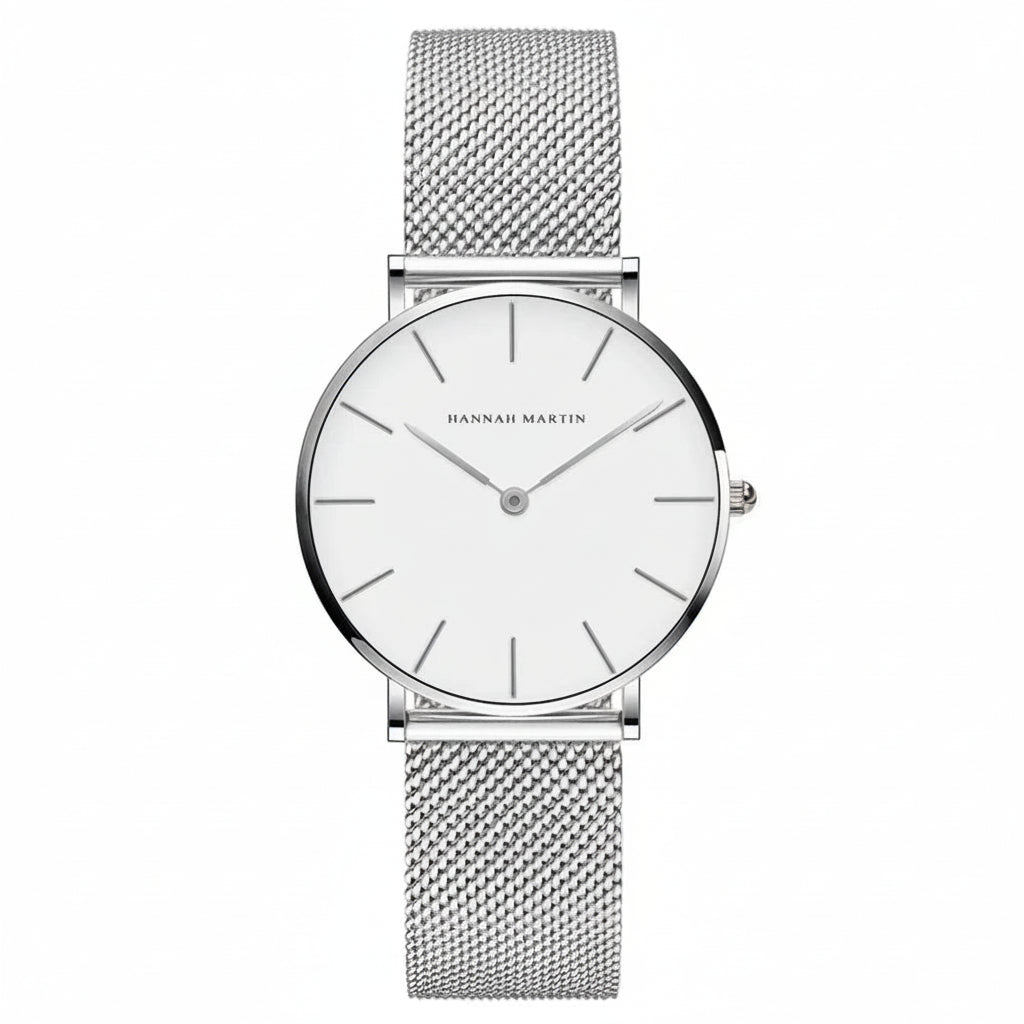 Montre Femme Hannah Martin – 36mm – Quartz Japonais – Acier Inoxydable – Étanche