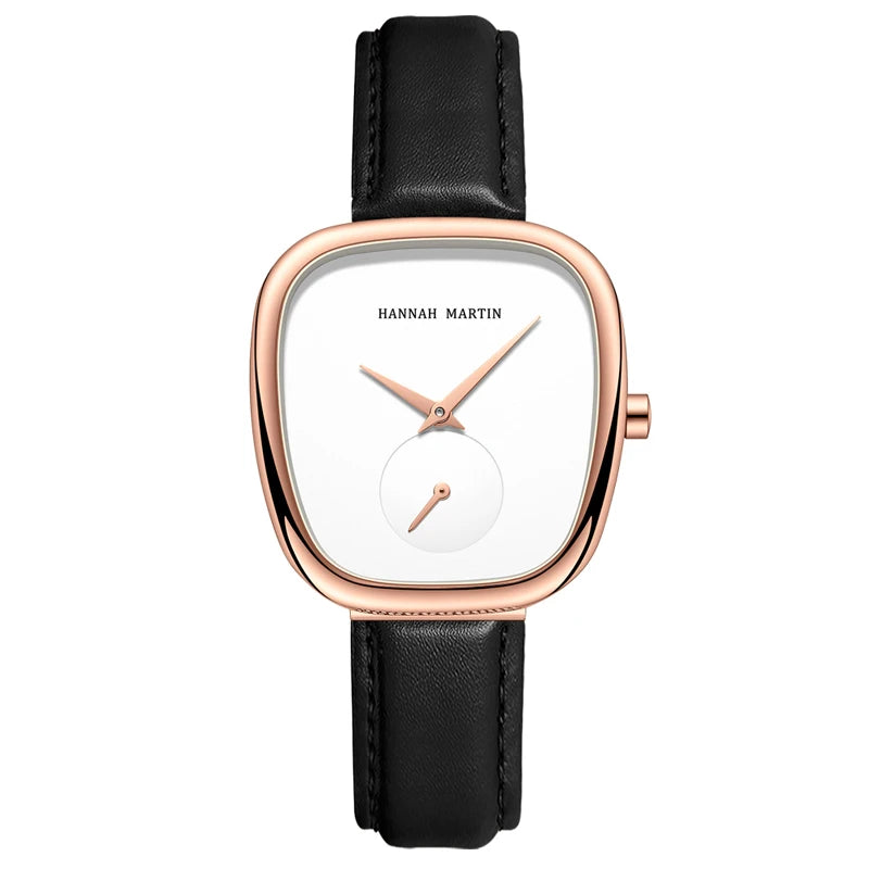 Montre Femme de Luxe Originale Hannah Martin – Mode – Acier Inoxydable – Mouvement Quartz – Étanche – Montre Élégante pour Femme
